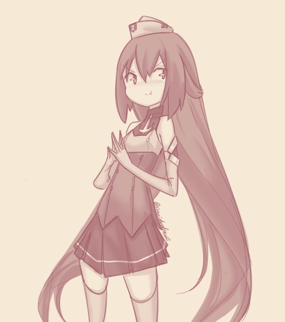 ホノルル(アズールレーン) 「More pouty faces please ?
#アズールレーン 」|Sugoidere™のイラスト