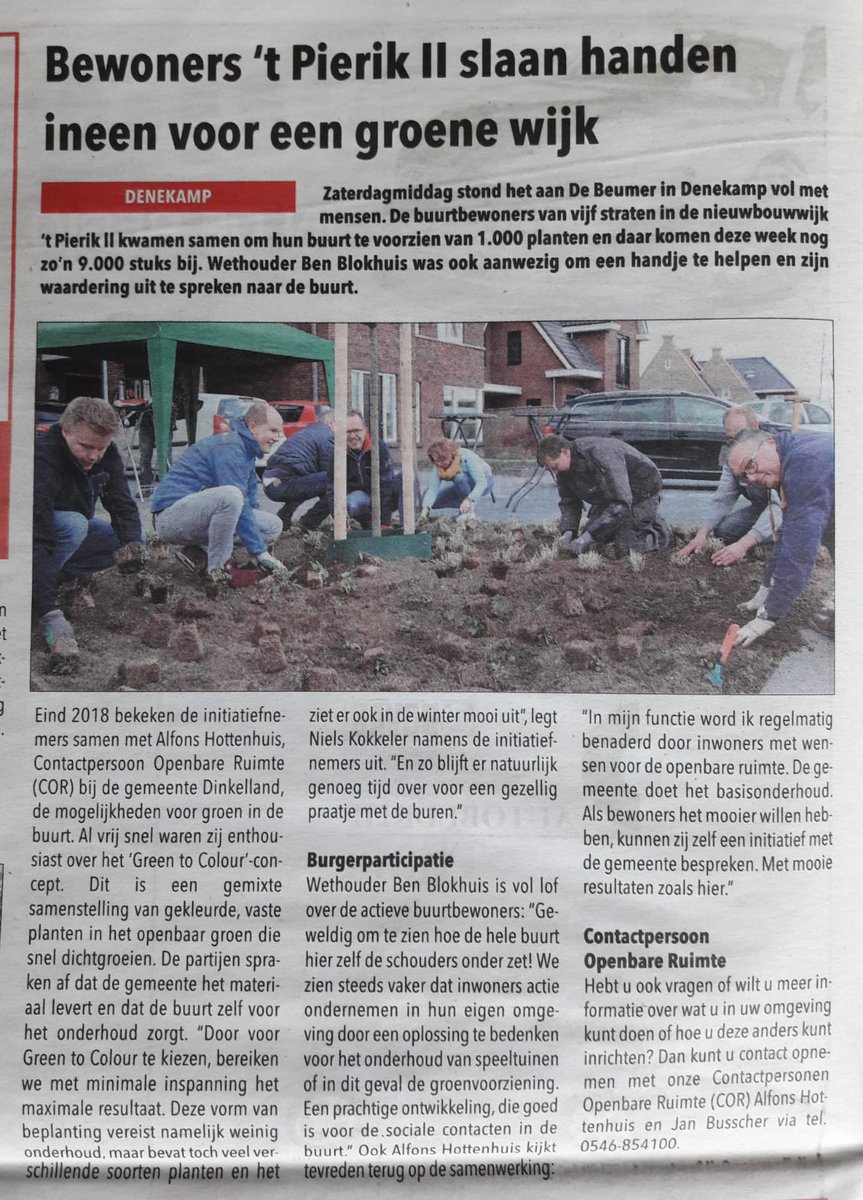 Mooi plan <a href="/denekamp/">denekamp</a>! De rest van de 9000 vaste planten gaat @btlrealisatie planten.
