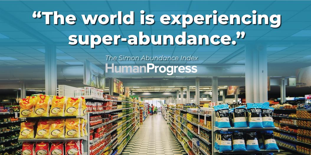 Are we running out of resources? Join @HumanProgress this #EarthDay 2019 (that's Monday!) to discuss  the link between human ingenuity, innovation, and prosperity. j.mp/2OflRlM #SimonAbundanceIndex