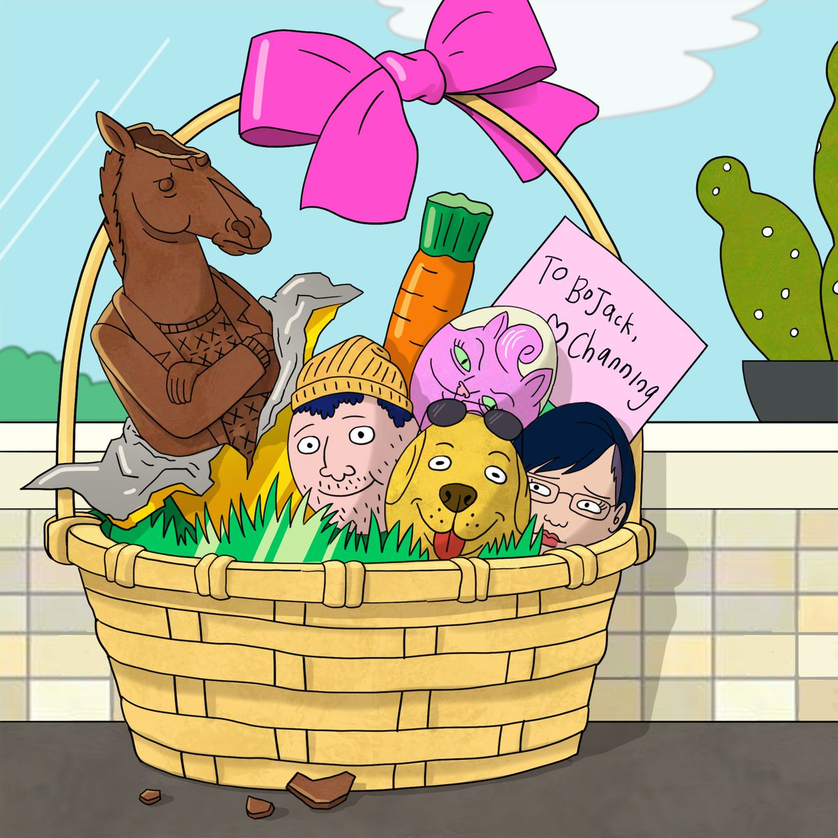 BoJackHorseman's tweet photo. welcome back to being the best neighbor ever @channingtatum https://t.co/EDdm3xdOcv