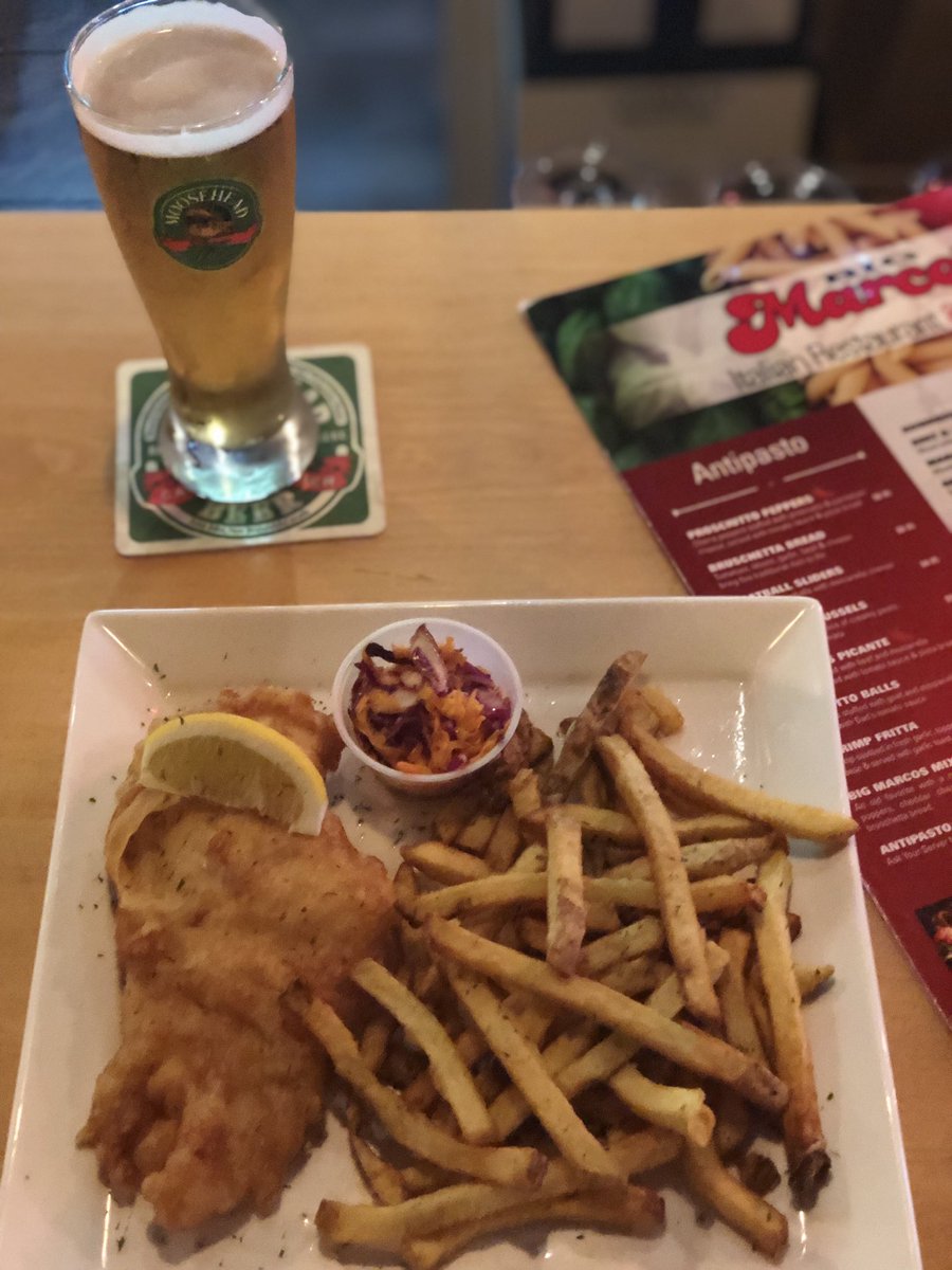 Visit us tonight and tomorrow night for our Fish &amp; Chips and Seafood specials! Only the best food and service at Big Marcos. See you soon🍤🍝 #GoodFriday #BigMarcos