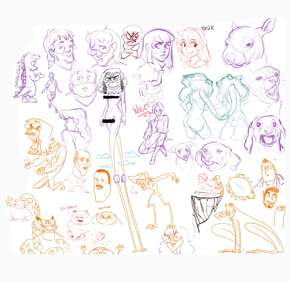 The result of a hearty Drawpile session! Good times 