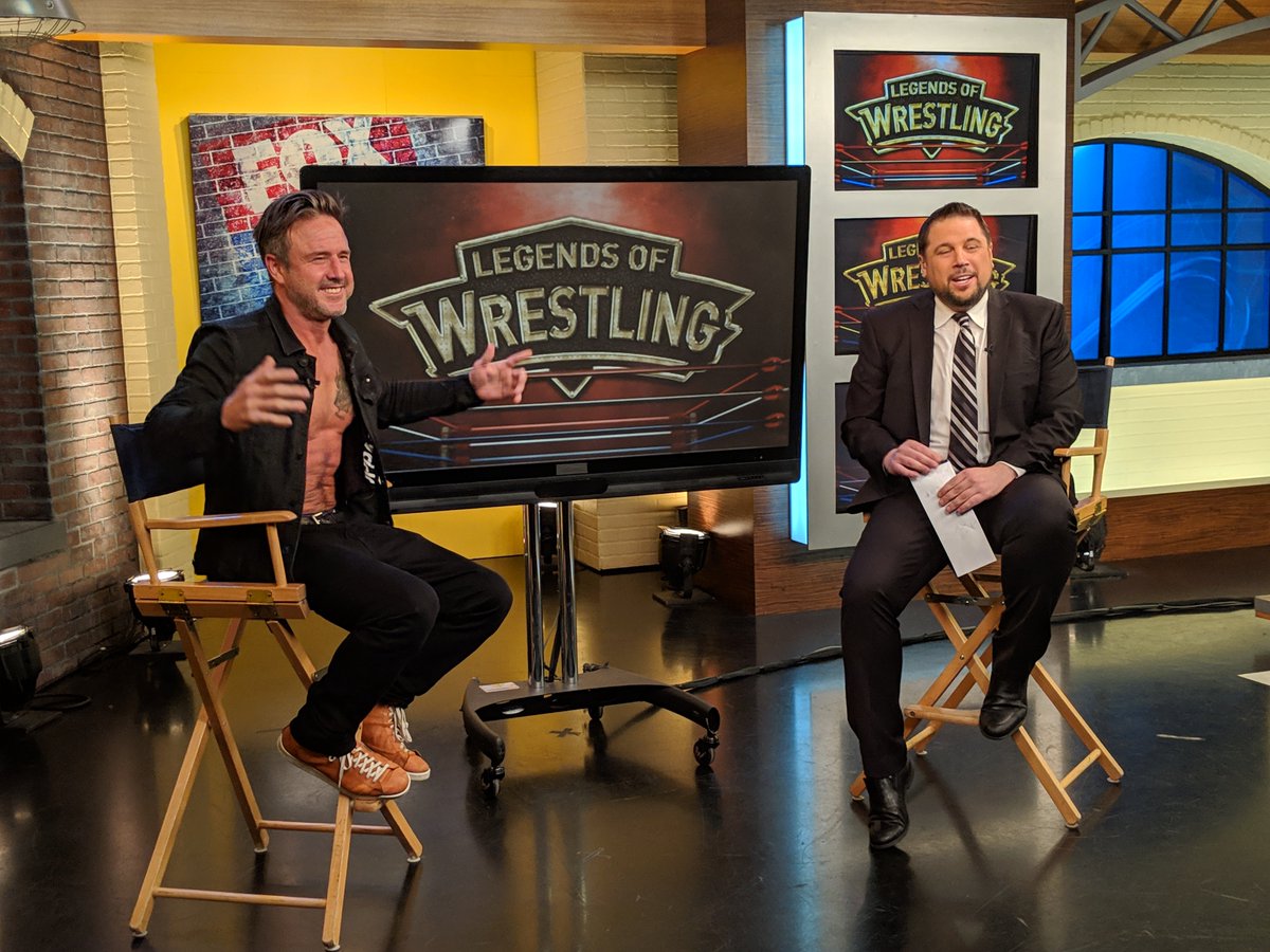 rmorfnyc's tweet photo. Earlier today @DavidArquette on set @FOX2News #Detroit promoting tomorrow's @LGNDSofWRSTLNG show at Fraser Hockeyland Arena where he will challenge @mrkenanderson in a match- after war of words for weeks on social media. https://t.co/ZaQNicJfVr for tickets. https://t.co/aSgpbSqQrA