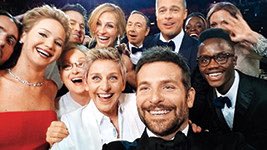 Becker108Nicole's tweet photo. My favorite #100mostinfluentialphotos from @TIME. Pop culture, and social media is such a huge part of everyone life and I love that it was all brought together in this photo from the #Oscars. (Ps: I also love all the actors and actresses pictured) 🦋📸@DisruptiveDESGN #RSJ108 https://t.co/bWu7k7v3al