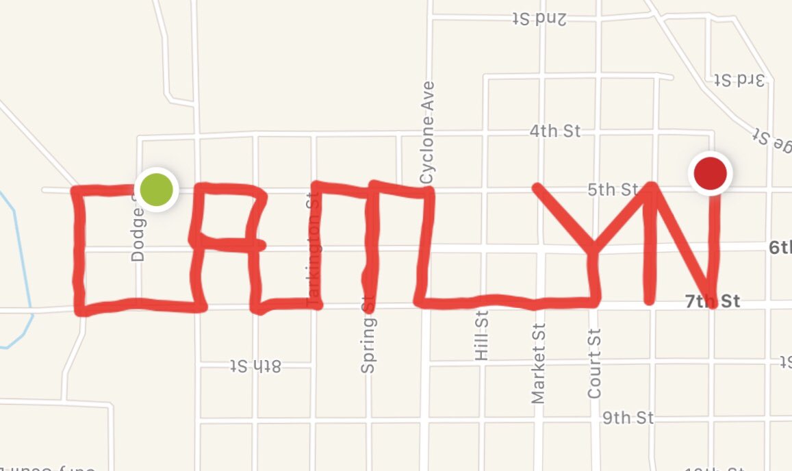 humanetchsketch's tweet photo. 19) today’s 5.47 mile run is dedicated to #caitlyn and #jasper
@caitlynsmith @caitlynbecker @JasperDolphin @JaspJackson @CaitlynGribbin @UIchildrens
#childhoodcancerawareness
#Humanetchasketch
#runforarmstrong
#questto800names
#stillstreaking https://t.co/D7Gbpdshge
