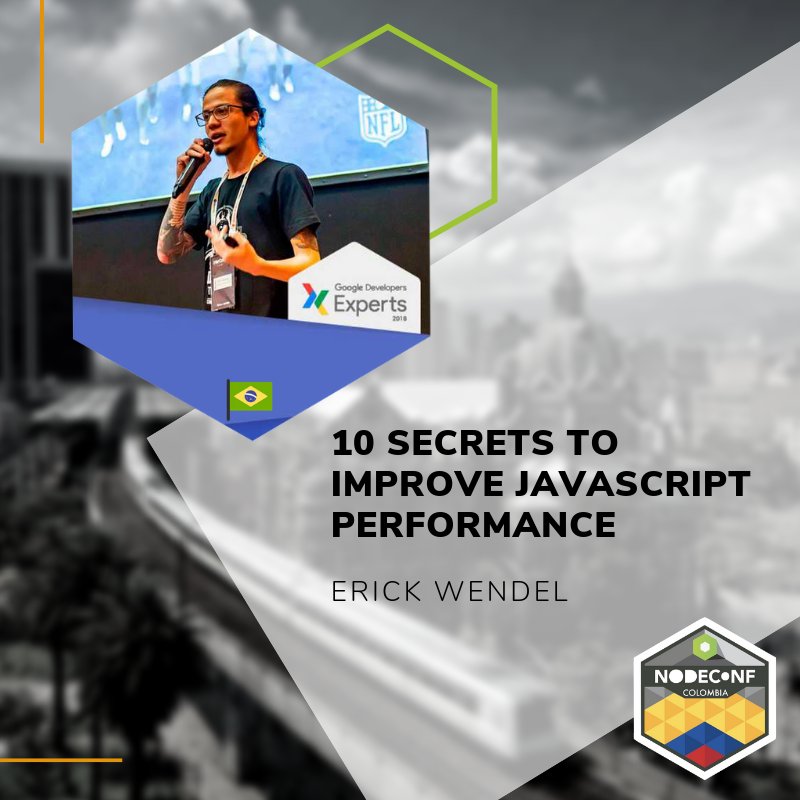 NodeConfCo's tweet photo. Meet @erickwendel_! 🎉🎊
He will be one of our amazing speakers at #NodeConfCo!
Let us tell you about him,
He is solutions architect, Microsoft MVP, @GoogleDevExpert, and community co-organizer 🇧🇷 #nodejs #js #CursoNodeBR #mvpbr @hapijs @nodebr @onerdzao @jssaopaulo https://t.co/BD144hyrU7