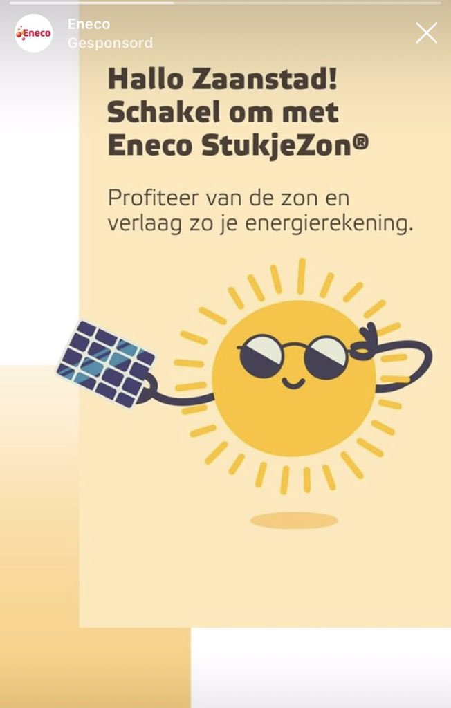 Netjes getarged <a href="/Eneco/">Eneco</a>! Groetjes terug uit Heemstede☀️ ps: ook van m'n zonnepanelen 😉