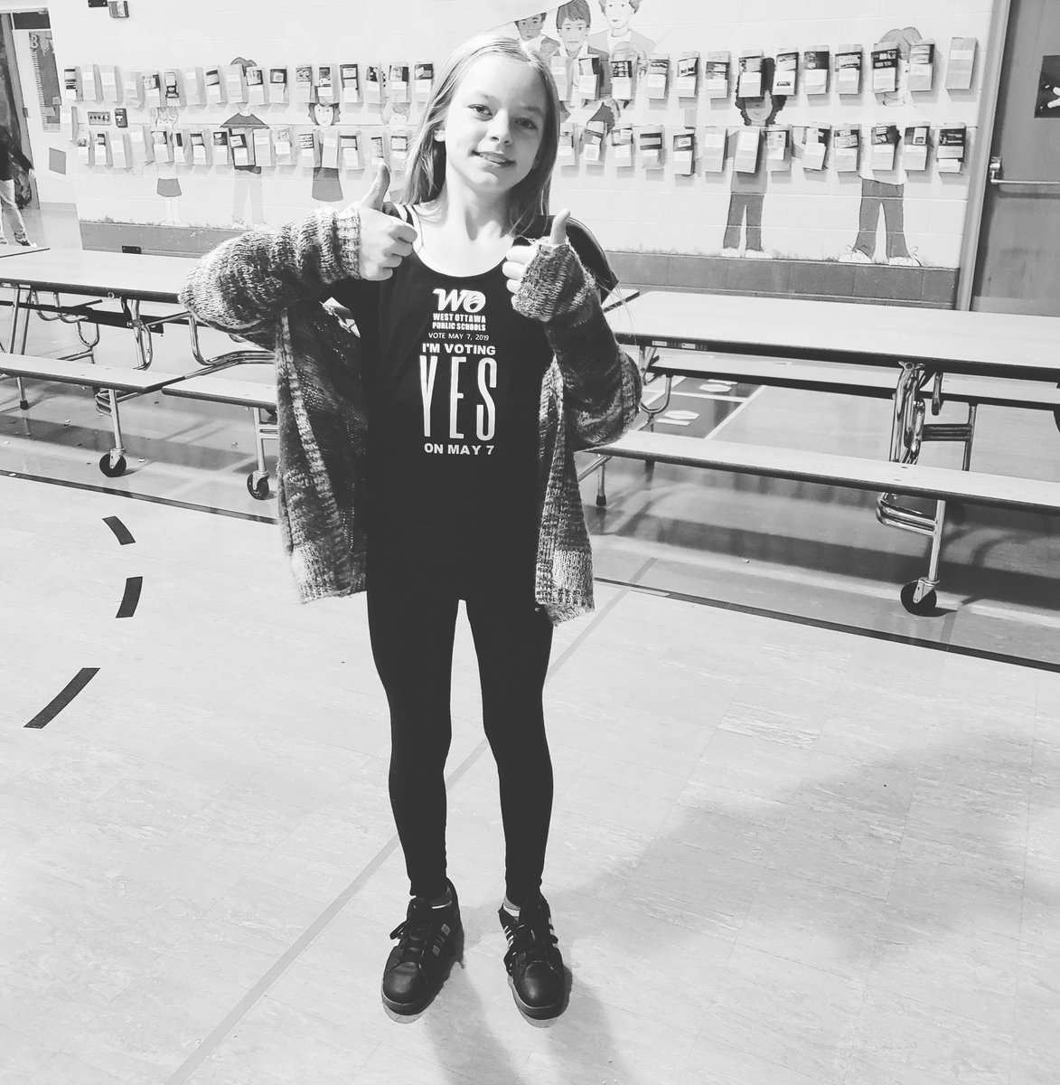 Ellie is so hopeful that the bond will pass so that her little brother can have a secured entrance and new plumbing at Sheldon Woods. For herself she is hoping for a new stadium, she is a talented athlete. It will be much safer for our students in the new location. #SafetyFirst