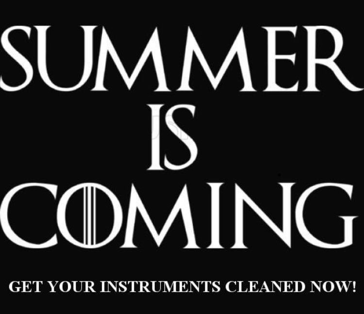 BaltimoreBrass's tweet photo. Get all your instrument cleaning and repairs to us before summer comes and the repair shop closes down for school repairs! 😮 Our turnaround right now is VERY quick so stop by or call us before school lets out! 🎺 https://t.co/ct7xIrhUPX