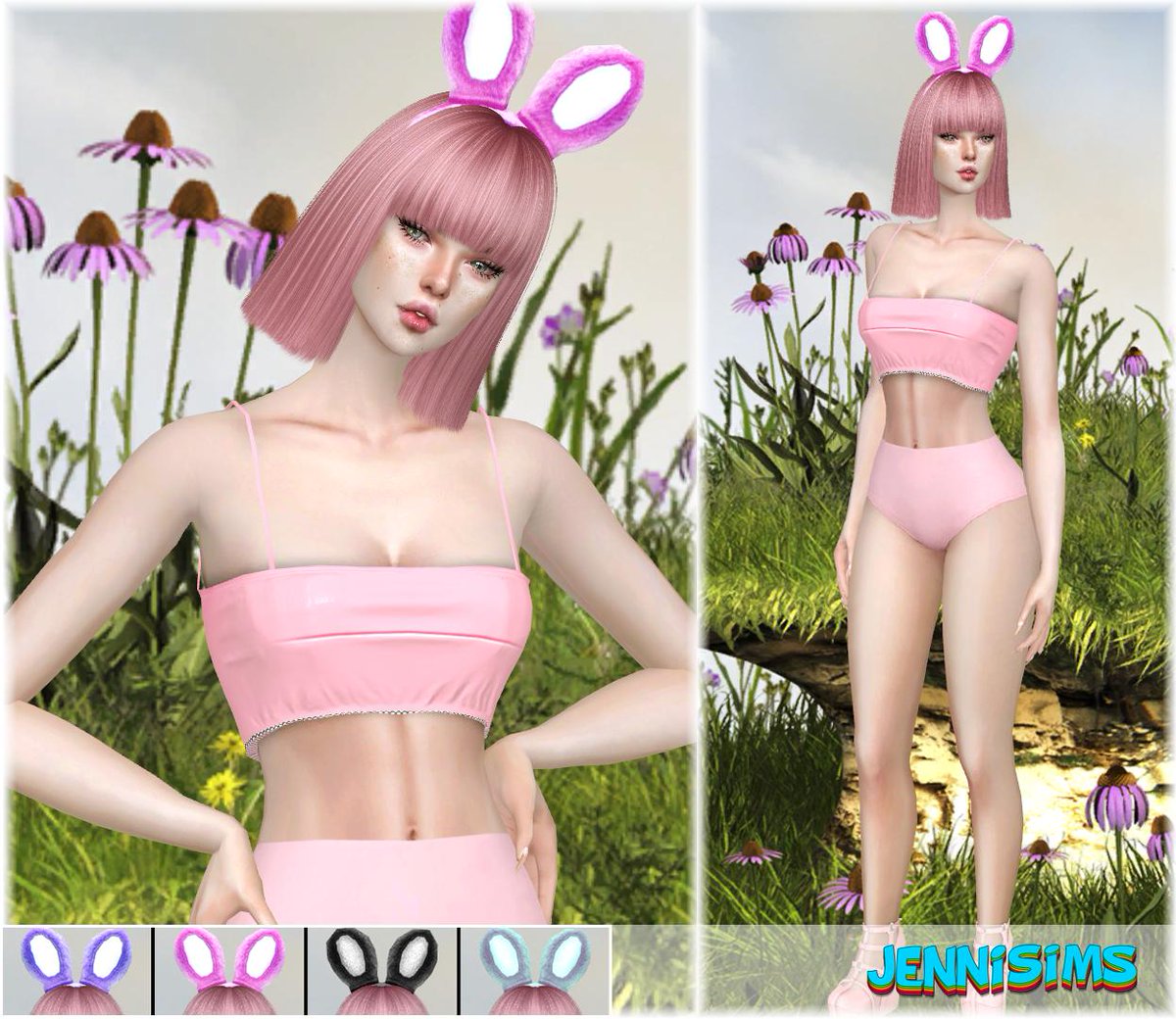 Jennisims: Downloads sims 4:Collection Headband Bunny Eggs (4. #Sims4. pi.....