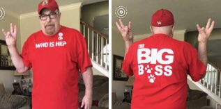 SportMyPaws's tweet photo. Hey @Edoliver_11 , Coogs’ House own @tdeliganis is jumping on the COOGS train to show you his support!  Best to you in the NFL draft. We’re watching!!!  @UHouston @UHCougars @UHCougarFB https://t.co/elRmVOD6Ho