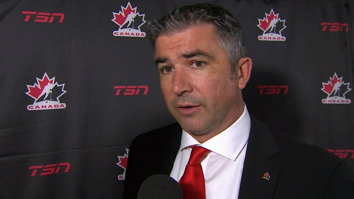 TSN_Sports's tweet photo. Gibson on Canada's win: 'It wasn't Picasso that's for sure, it was ugly.' MORE: https://t.co/CtIgRkOm7C https://t.co/5lzw6RUWXP