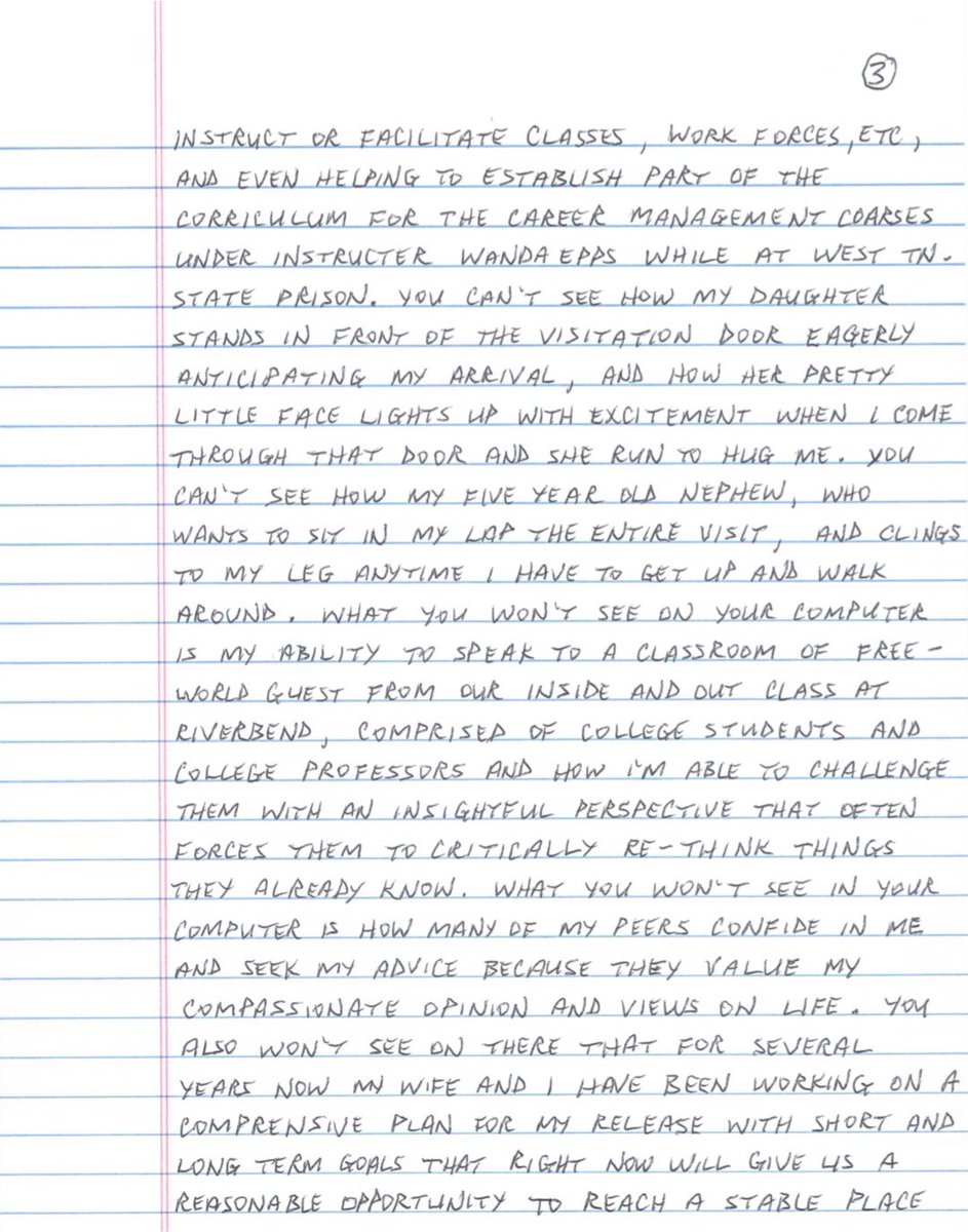GicolaLane's tweet photo. Here’s a link to the handwritten statement that Cyrus Wilson read at his parole hearing on Wednesday #FreeCyrusWilson:

https://t.co/klCXZUb2U2…

Thanks to 
@iamstevenhale from the @NashvilleScene for linking it in his article! https://t.co/Z0kGaFQl7e https://t.co/Svm8624Blw