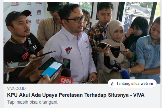 detektive88's tweet photo. tadi salah input, sekarang di retas besok di apa lagi ?
silahkan di list :
- Salah Input
- Diretas
-
-
-
-
-
.....
#KpuJanganCurang https://t.co/8f9zPEE27N
