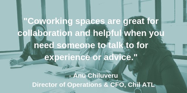 Insight from #alumni <a href="/chil_atl/">Chil & Co.</a>
#coworking #wordsofwisdom from the <a href="/AtlantaBeltLine/">Atlanta Beltline</a>