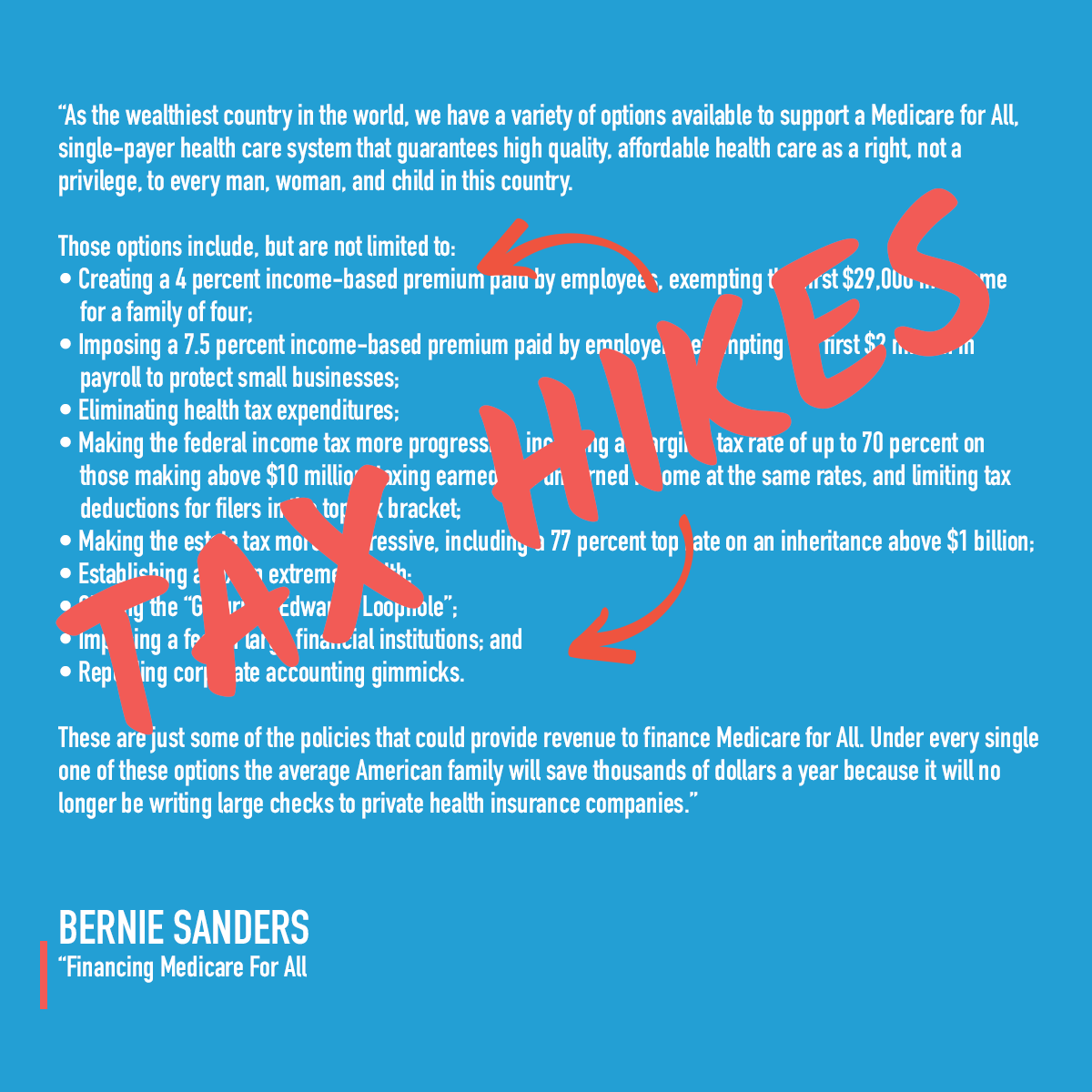 It’s time for leaders in Washington to listen to everyday Americans who deserve quality care that builds on the successes of our existing system – instead of scrapping it for a costly, one-size-fits-all government-run program:
https://americashealthcarefuture.org/sanders-reality-check/ …