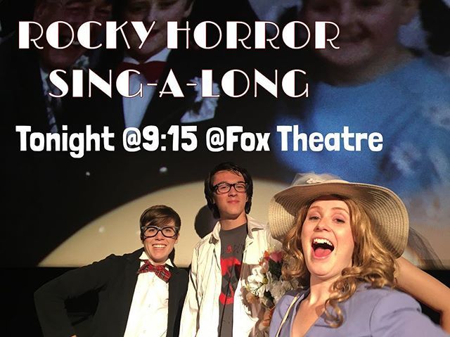 RockyHorrorTO's tweet photo. Put on your #Easter bonnet & Get a #sacrilicious start to your #Easterweekend & #Passover Join us #tonight @foxtheatre at 9:15 pm for a #rockyhorror #singalong
#excitedmentalstate #rhps #shadowscast #toronto #twitter #rockyhorrorpictureshow https://t.co/F7yjSSeTiu https://t.co/4xfykujiUR