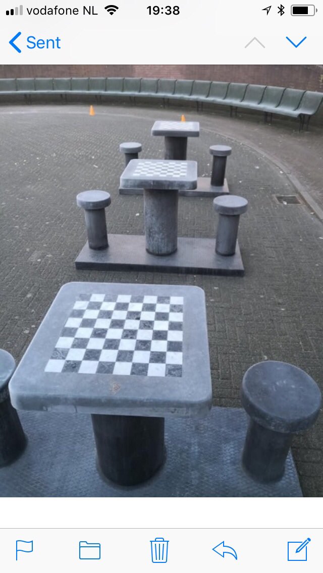 jmedinamolina's tweet photo. Every city park should have its own chess tables. Let’s make it happen together. Contact your local representatives! #happykids #alzheimer 

*** Since early 2018 10 Dutch cities have placed chess tables in the open space ***  🙌

@GMJuditPolgar 
@SusanPolgar 
@FIDE_chess https://t.co/1sAGt8YlXz