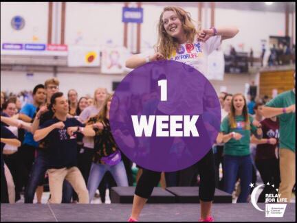 LovejoyRelay's tweet photo. 1 week till Relay! Have you signed up? https://t.co/QrMFYPmQrp