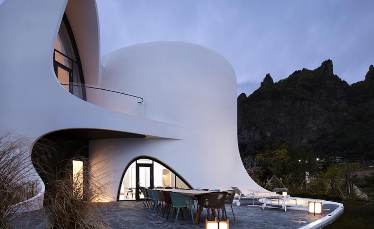 Bringouthebest's tweet photo. Where to this weekend? How about a Healing Stay @ Kosmos — Ulleungdo Island, South Korea
I love the resort’s high-ceiling rooms – sparely furnished with blue-grey stone floors and the white palette – It feels like the interior of a giant seashell! 
#FridayGetAway https://t.co/XxtbdxM1oR
