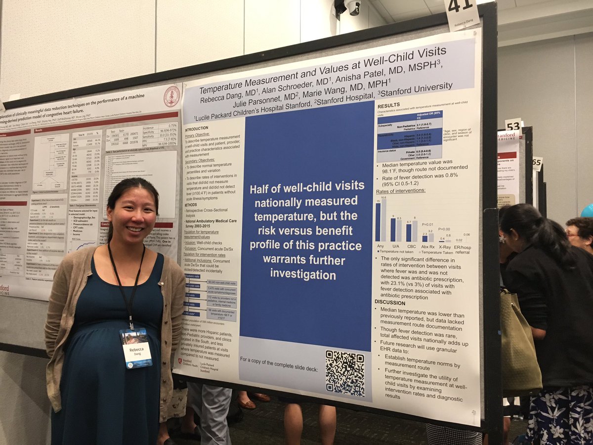 MarieWangMD's tweet photo. Great to see Becky Dang and Hannah Bassett from @StanfordPHM  presenting at the @StanfordChild Peds Research Retreat with their #betterposter formats! https://t.co/vTaacf5498