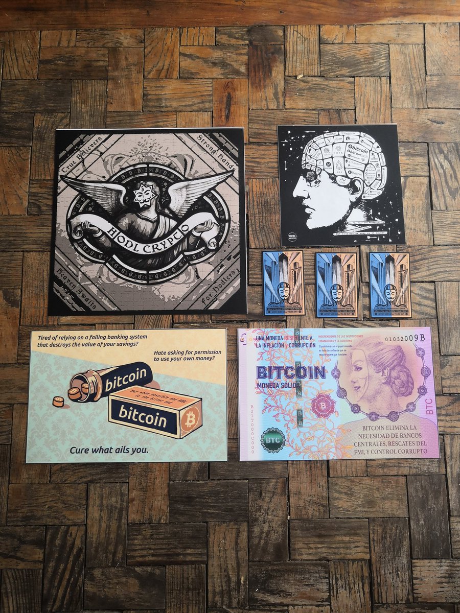 luchopoletti's tweet image. Thanks to the people buying my #cryptoart stickers for the support 🙏 and fellow artist @CryptoBrekkie for all your help. 

These are from a new batch hot🔥 off the press 🔥

#bitcoinart #stickercollectors #hodl