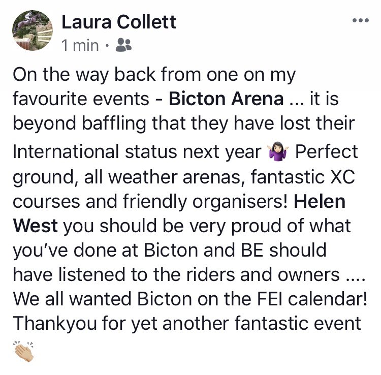 Laura Collett tweet media