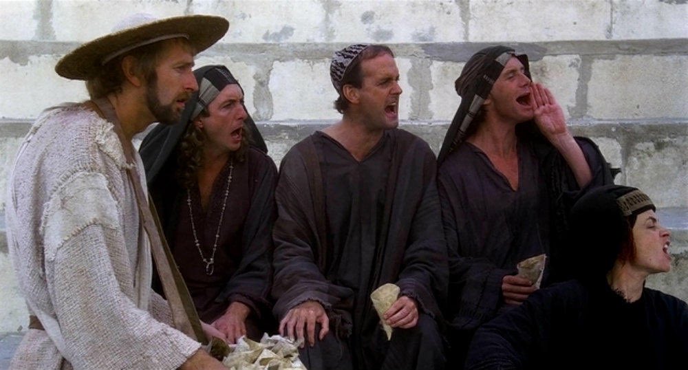 PijusMagnificvs's tweet photo. Hoy recordamos la muerte de Brian de Nazareth, también llamado Brian al que llaman Brian. Vendedor de snacks romanos hasta que entró en el Frente Popular de Judea. No era el Mesías pero era majete. https://t.co/hI46tcAy2p