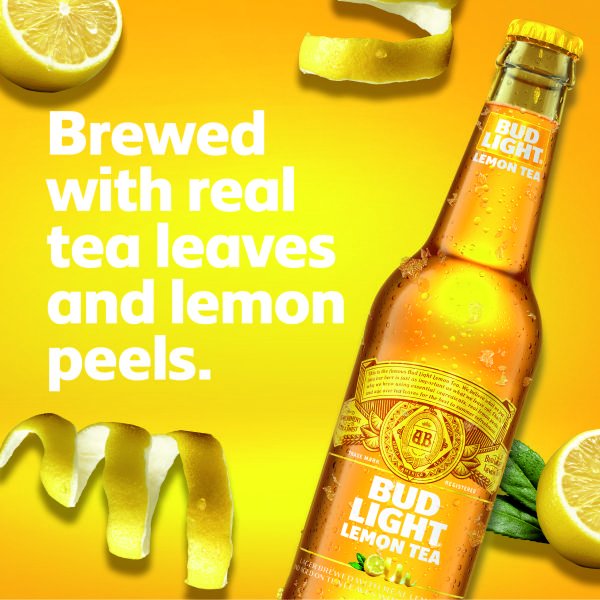 WestSideBeer's tweet photo. Bud Light Lemon Tea is brewed with real lemon peels and aged over real tea leaves. This combination provides for the ultimate in summer refreshment. This beer just happens to be TEA-rrific! 🍋🍺🌴 https://t.co/Bos8z2sDtP