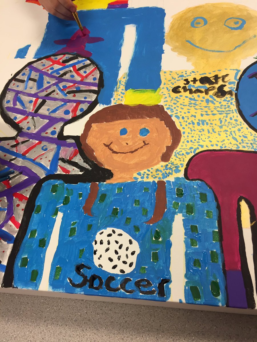 o_cristie72's tweet photo. Students are painting the mural for our MakerSpace project! Check out this creativity! @hsefoundation @KatyLeeEd @MissVanAntwerp @FEShseIN #wowjustwow https://t.co/xfWitskIuD