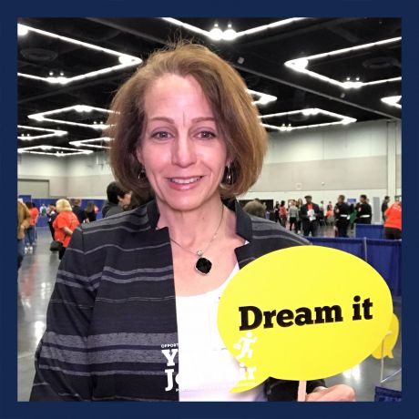 AchieveTheDream's tweet photo. ATD is proud to be a sponsor of this year’s Portland Opportunity Youth Job Fair! Here is our Executive VP Emily Froimson enjoying the photo booth! #pdxjobs19 https://t.co/RTD8PJFOEQ