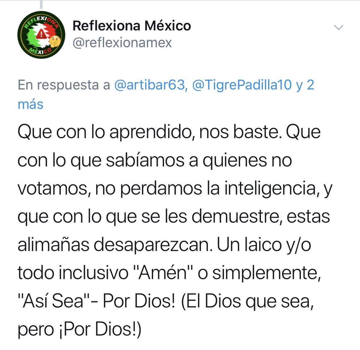 TigrePadilla10's tweet photo. @reflexionamex #Poblanos Reflexionen, NO cometan el mismo error que en #Veracruz, hoy el estado y municipios Gobernados por #MORENA han caído en la peor crisis de inseguridad y económica jamás pensada...
#MorenaNoGobierna
#60MillonesNoEstamosConAmlo
#XDios #XTusHijos #NoVotesXMORENA
RT https://t.co/4BjMlxRnVw