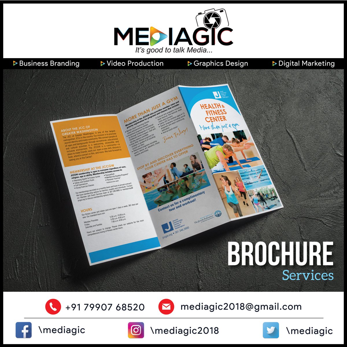 mediagic's tweet photo. #creativebrochures 
#brochure #brochures #brochure_design #brochuredesigner 
#corporatebrochure 
#eventbrochures 
#brochuredesigning #innovativebrochuredesign
#brochureartwork https://t.co/rJgTFlxtHQ