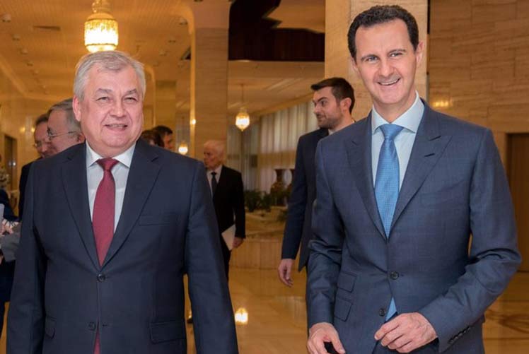 Syrian President meets with special envoy from Russia.