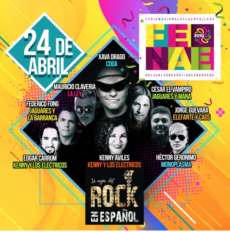 San Luis Potosí , allá vamos con <a href="/LMREoficial/">LMRE | Lo Mejor del Rock en Español</a>  <a href="/loscombomx/">Combo MX</a>  <a href="/federicofong/">Federico Fong</a>  <a href="/HECTORGERONIMO/">HECTOR GERONIMO</a>  <a href="/jorgeguevaramx/">Jorge Guevara Oficial</a>  <a href="/XavaDrago/">Xava Coda</a> <a href="/kennyelectricos/">kennyyloselectricos</a> <a href="/edgarcarrum/">edgar carrum</a> <a href="/vampiro_jaguar/">VampiroJaguar</a>
