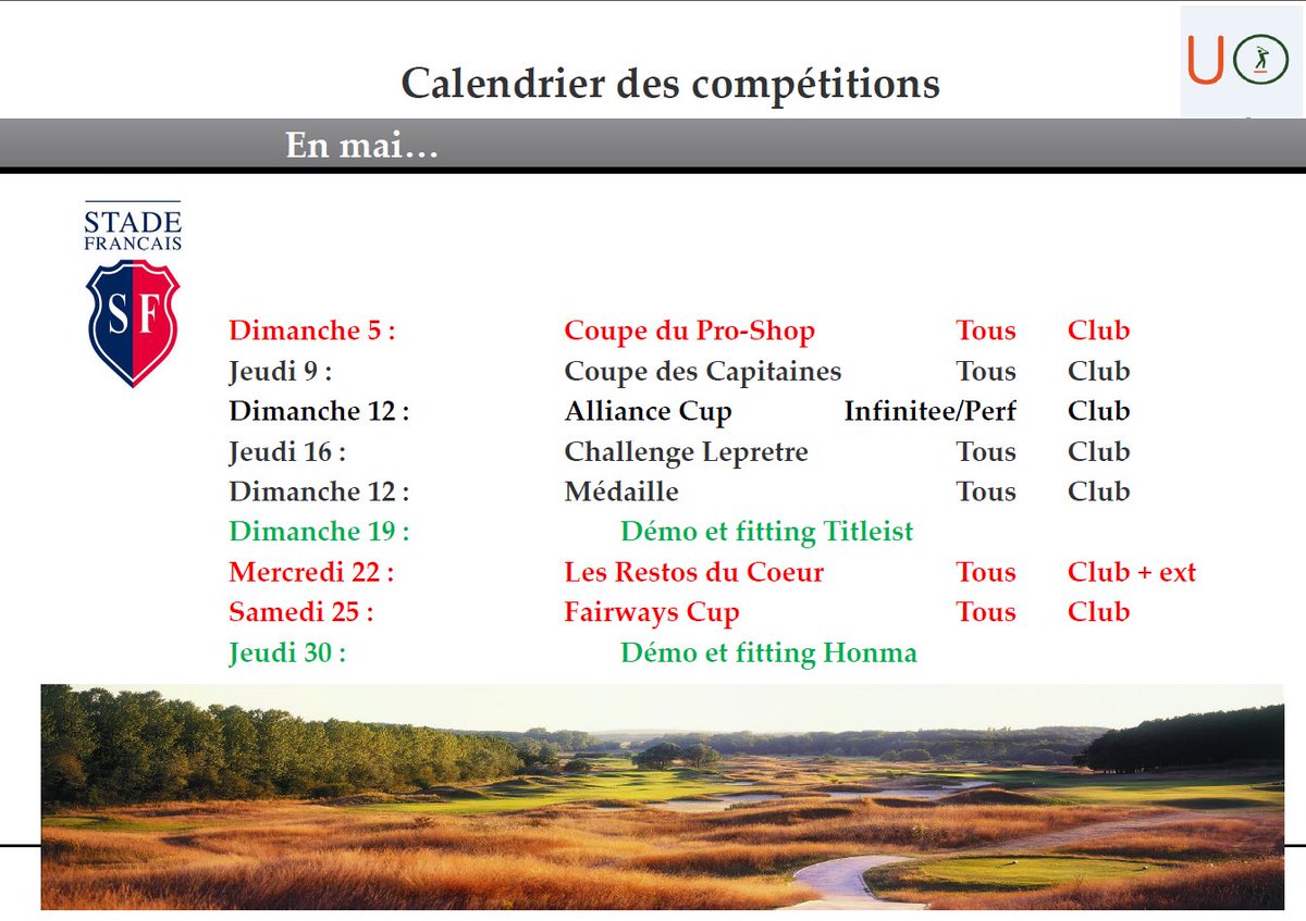 Golf de Courson - Stade Français ⛳️ tweet media