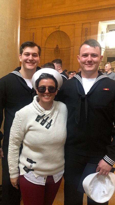 Chalulahotsauce's tweet photo. My little nephew graduated Naval school training today. Supper proud!! https://t.co/jQtl1B2R3l