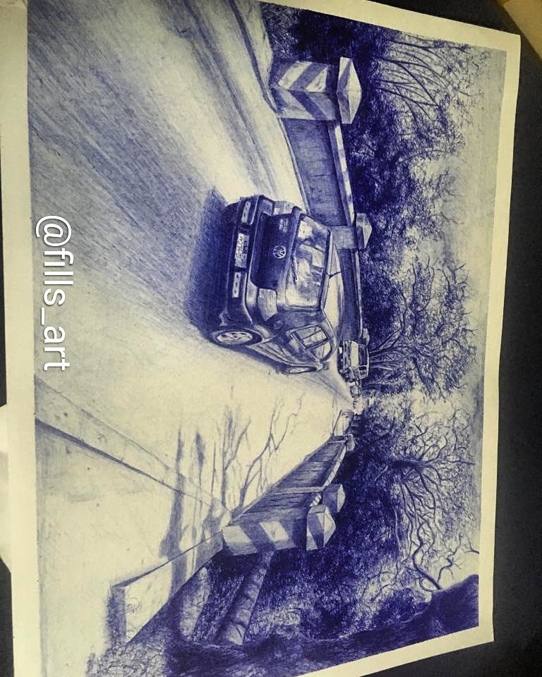 Pen on paper #ghanaianartist#penartist#realism