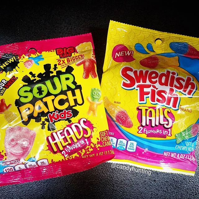 Candy Hunting on X: New Sour Patch Kids Heads and Swedish Fish Tails are  out now! I found them at Walmart by the self check outs. The Sour Patch  Kids flavors include