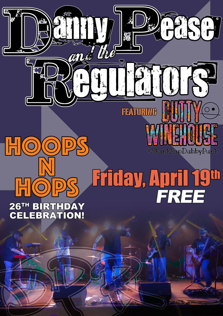 HoopsnHops's tweet photo. Get ready for a great weekend! Kicking it off with a #FREE SHOW tonight featuring #DPR &amp; Dutty Winehouse! Party starts at 10pm... #HappyBirthday #Hoops!🎂🍻 https://t.co/ZOLSPJ9Z8v