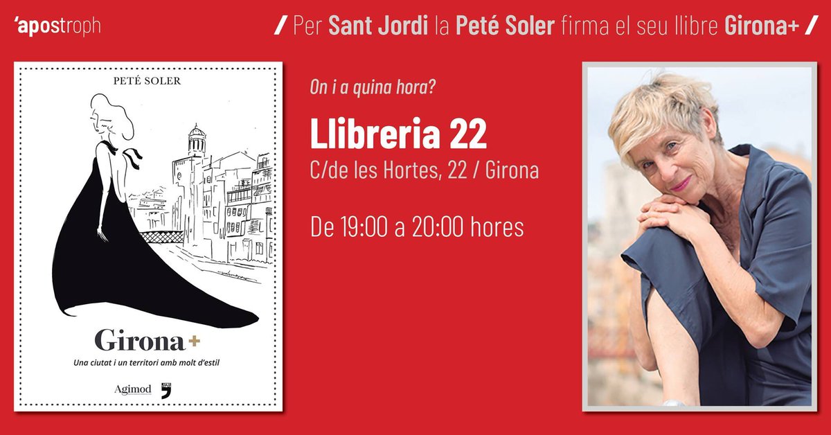 postroph's tweet photo. Aquests són els llocs i els horaris de les firmes dels nostres autors Pep Prieto, Alexandra Cuadrat i Peté Soler aquest #SantJordi 

#SantJordi2019 #LaTeoriaDeLImbècil #ContesDeTerror3 #GironaMés https://t.co/0D5LTkqBUK
