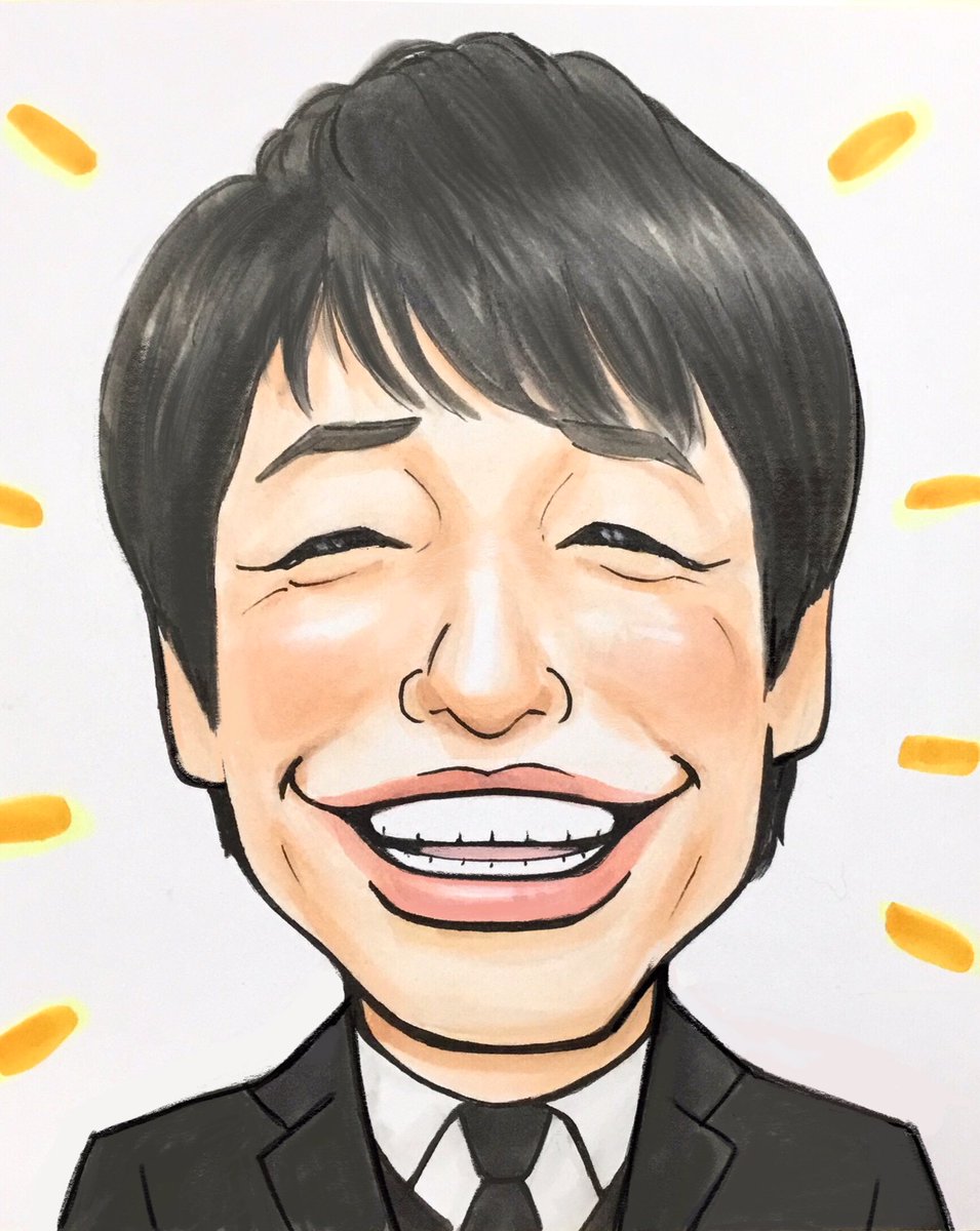 似顔絵師かっと Twitterissa ４月の似顔絵教室 午後のテーマは 笑顔で似せよう でした 麒麟の川島さんと上野樹里さんを描きました 2人ともむちゃくちゃ難しかったです ちなみに麒麟の川島さんは5歳の娘が1番好きな芸能人です 似顔絵 麒麟川島 上野樹里