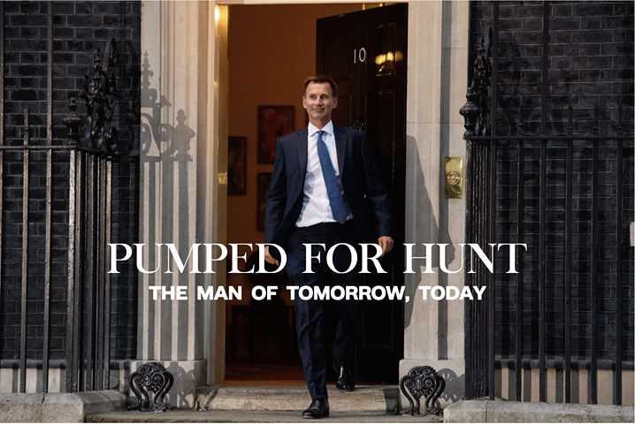PumpedForHunt's tweet image. We believe that Jeremy Hunt is the modern, passionate, unifying voice which the Conservative Party and the country needs right now. Follow us for more info about why Jeremy is what this country needs!