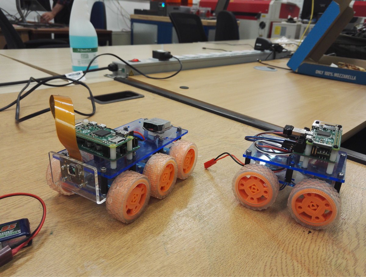 CannonFodder's tweet image. Looking forward to tomorrow, the two winners of @CoretecRobotics build a Tiny 4WD robot "East Coast Custom" kit with me #PiWars prize will be collecting their prizes, this is going to fun. images are of Testbed a modified "East Coast Custom" Tiny 4WD