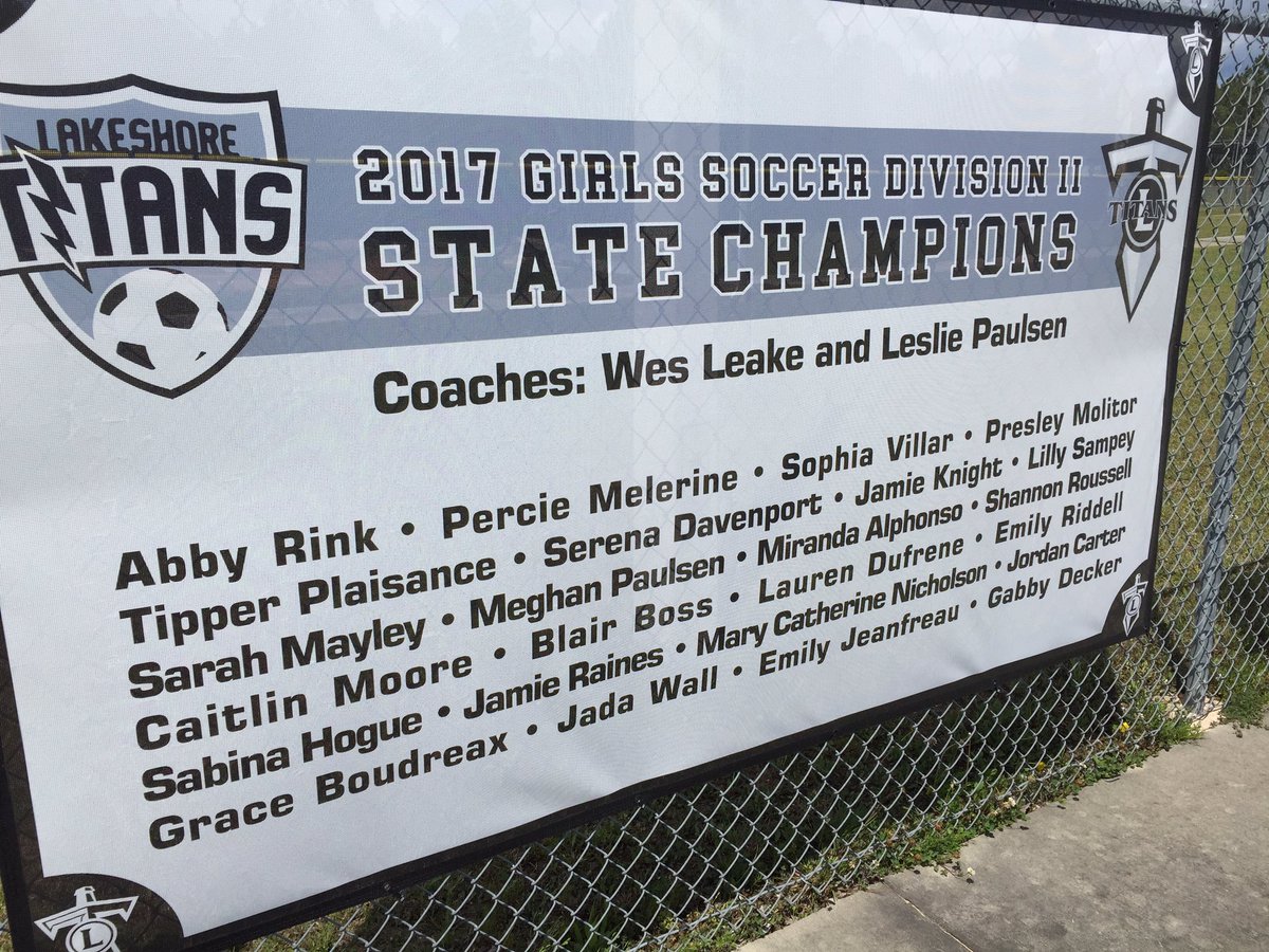 The athletic accomplishments at Lakeshore High can’t be contained to a single tweet anymore lol.