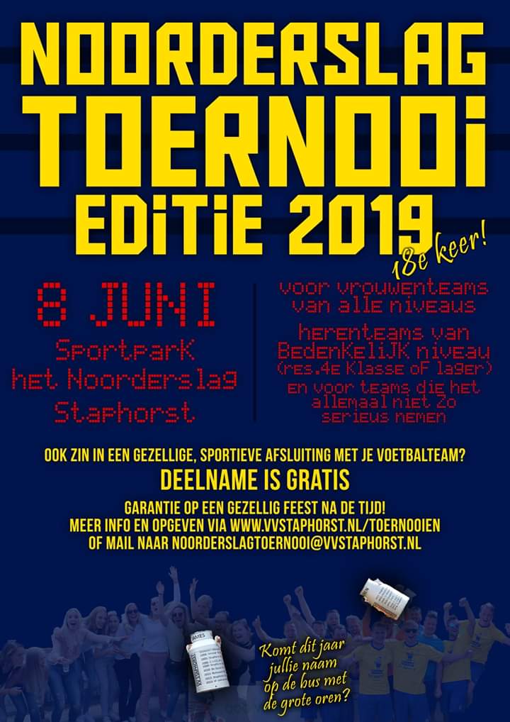 Noorderslagtoer's tweet image. Poster van het toernooi. Delen wordt gewaardeerd