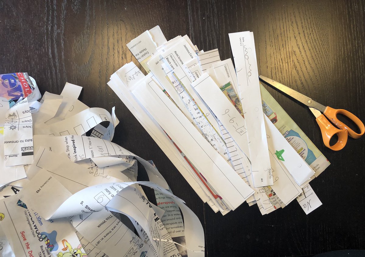 LauracainA's tweet photo. Adding my last weeks worth of material. When complete this will be 4 weeks worth of American Elementary School papers. https://t.co/y8VOxSCqzq