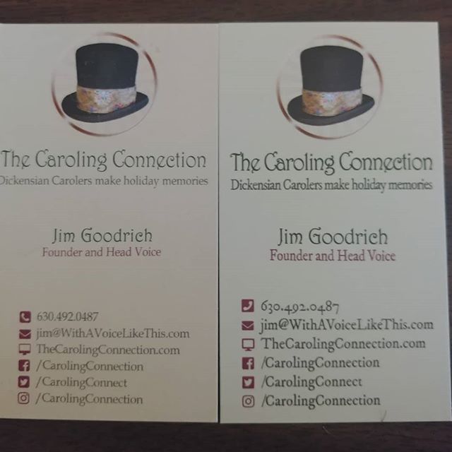 New cards came in today. Old card on theleft, new card on the right. I like them! #ChristmasAllYearLong bit.ly/2VawrjX
