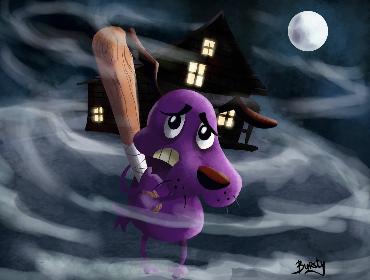 BurstyChan's tweet photo. The things I do for love #courage #couragethecowardlydog #cartoonnetwork #drawing #art https://t.co/ipVV2ZoRCM