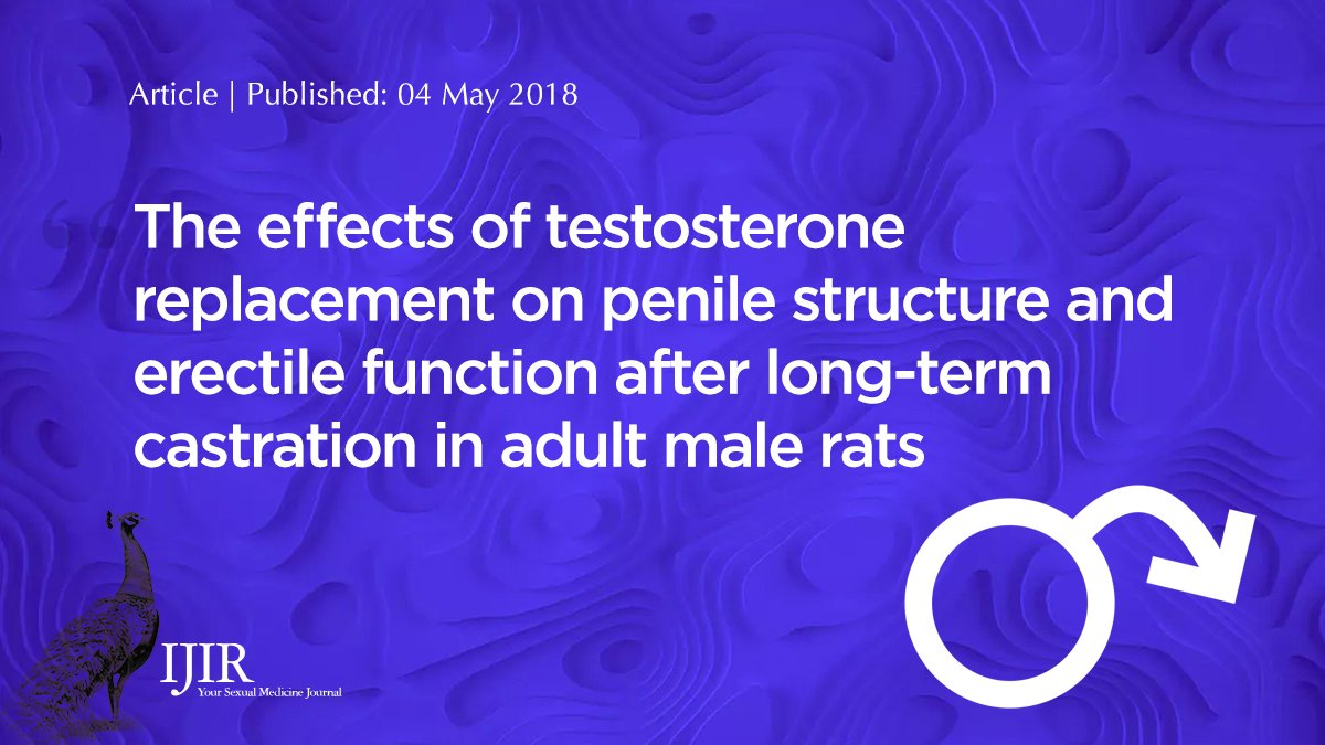 yoursexmedjour's tweet image. Check out the link: 
nature.com/articles/s4144… #erectilefunction  #testosterone replacement  @urologypark